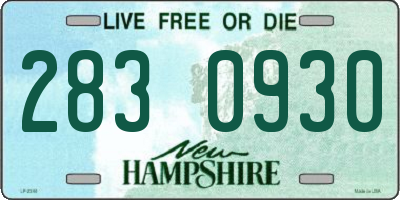 NH license plate 2830930