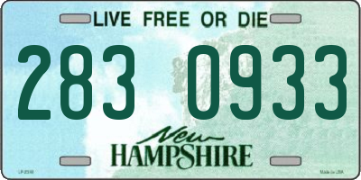 NH license plate 2830933