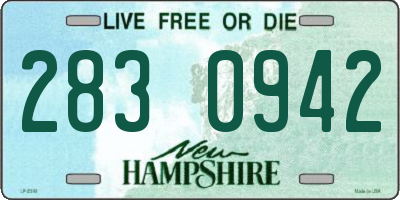 NH license plate 2830942