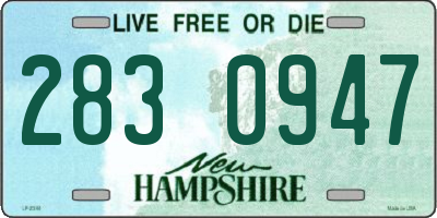 NH license plate 2830947
