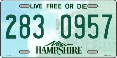 NH license plate 2830957
