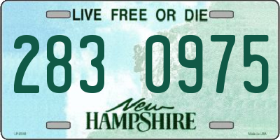NH license plate 2830975