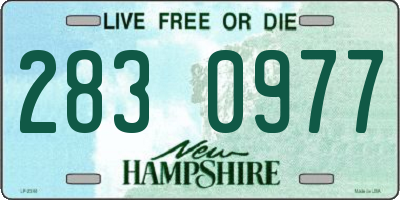 NH license plate 2830977