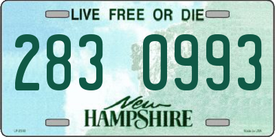 NH license plate 2830993