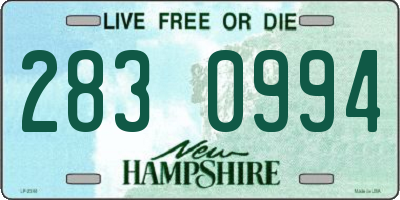 NH license plate 2830994