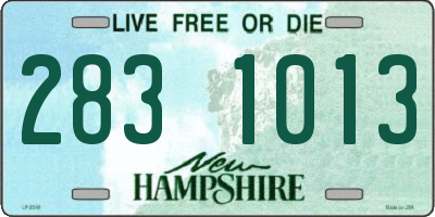 NH license plate 2831013