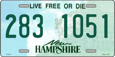 NH license plate 2831051