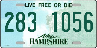 NH license plate 2831056