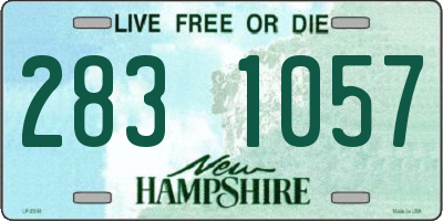NH license plate 2831057