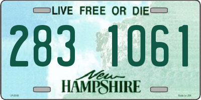 NH license plate 2831061