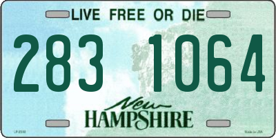 NH license plate 2831064