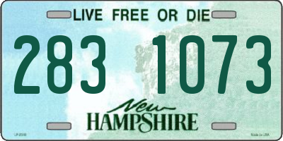 NH license plate 2831073