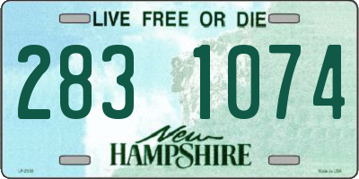 NH license plate 2831074