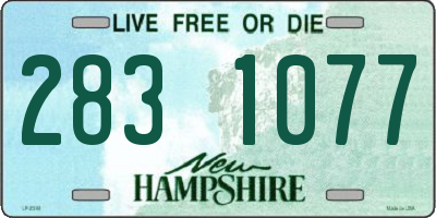 NH license plate 2831077