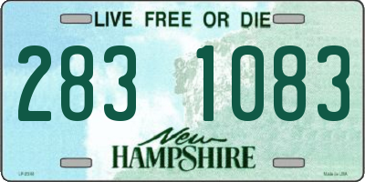NH license plate 2831083