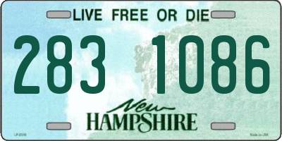 NH license plate 2831086