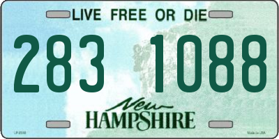 NH license plate 2831088