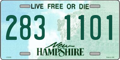 NH license plate 2831101