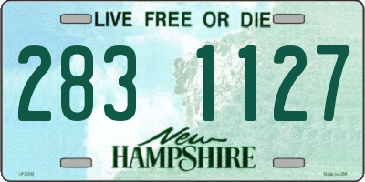 NH license plate 2831127