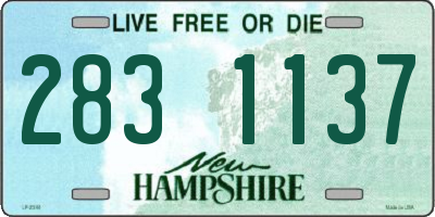 NH license plate 2831137