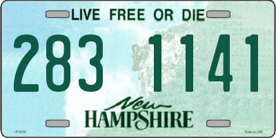 NH license plate 2831141