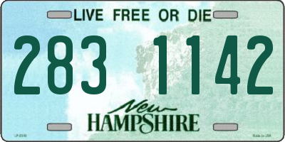 NH license plate 2831142