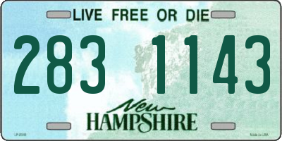 NH license plate 2831143