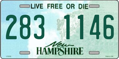 NH license plate 2831146