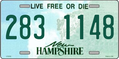 NH license plate 2831148