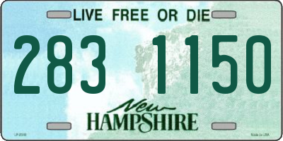 NH license plate 2831150