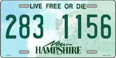 NH license plate 2831156
