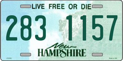 NH license plate 2831157