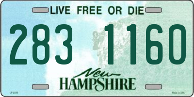 NH license plate 2831160