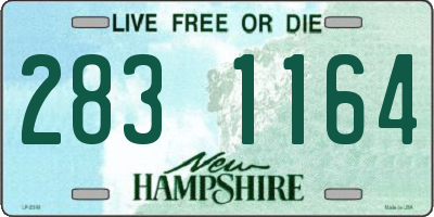 NH license plate 2831164