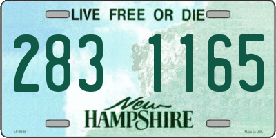 NH license plate 2831165