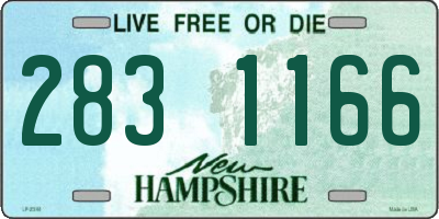 NH license plate 2831166