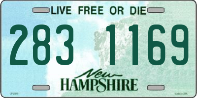 NH license plate 2831169