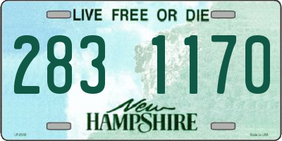 NH license plate 2831170
