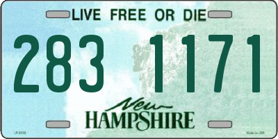 NH license plate 2831171