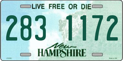 NH license plate 2831172