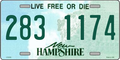 NH license plate 2831174