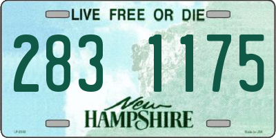 NH license plate 2831175