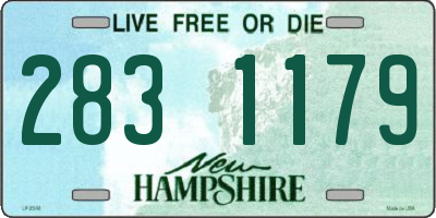 NH license plate 2831179