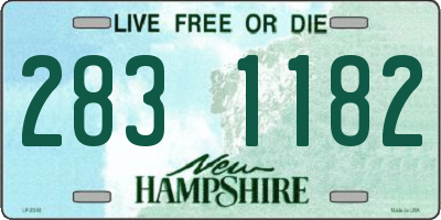 NH license plate 2831182