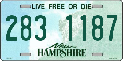 NH license plate 2831187