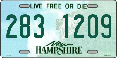NH license plate 2831209