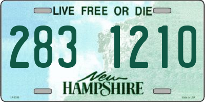 NH license plate 2831210
