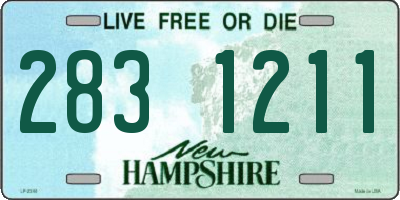 NH license plate 2831211
