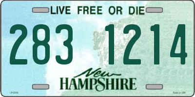 NH license plate 2831214