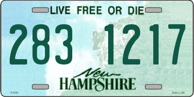 NH license plate 2831217